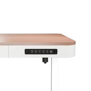 sue-e furniture Computer Desk ErgoLift Single Motor Sit Stand Desk with Drawer Maple 1.2m ErgoLift Single Motor Sit Stand Desk with Drawer Maple 1.2m