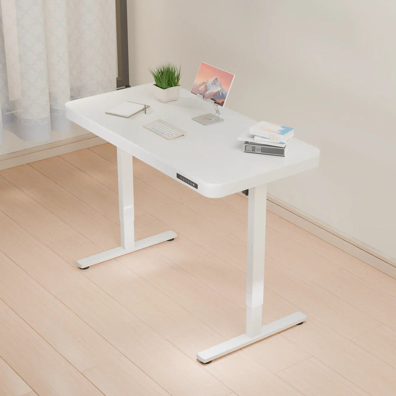 sue-e furniture Computer Desk ErgoLift Single Motor Sit Stand Desk with Drawer White 1.2m ErgoLift Single Motor Sit Stand Desk with Drawer White 1.2m