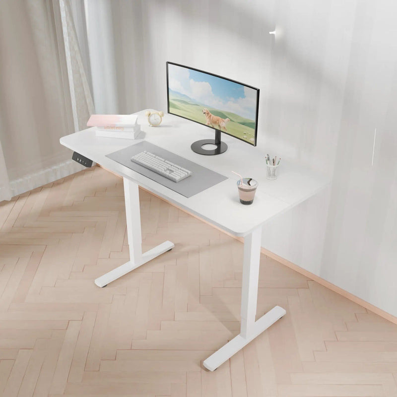 sue-e furniture Computer Desk Electra Ergo Single Motor Sit Stand Desk White 1.4m Electra Ergo Single Motor Sit Stand Desk White 1.4m
