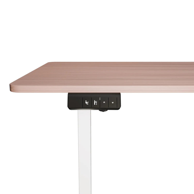 sue-e furniture Computer Desk Electra Ergo Single Motor Sit Stand Desk Walnut with White Legs 1.2m Electra Ergo Single Motor Sit Stand Desk Walnut with White Legs 1.2m