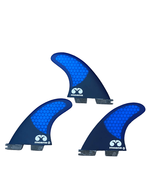 Moana SUP and Surf Fins Moana Hex Core Carbon Thruster Fin Set (FCS2) Moana Hex Core Carbon Thruster Fin Set (FCS2)