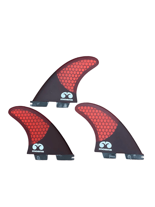 Moana SUP and Surf Fins Moana Hex Core Carbon Thruster Fin Set (FCS2) Moana Hex Core Carbon Thruster Fin Set (FCS2)