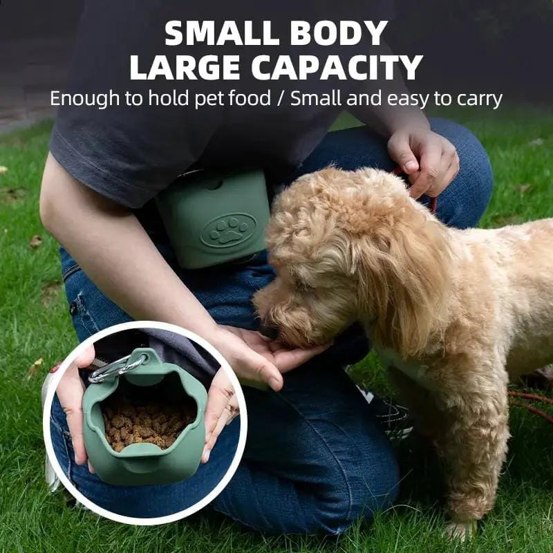 DogTreatNZ Silicone Dog Treat Pouch On The Go Training Accessory Silicone Dog Treat Pouch On The Go Training