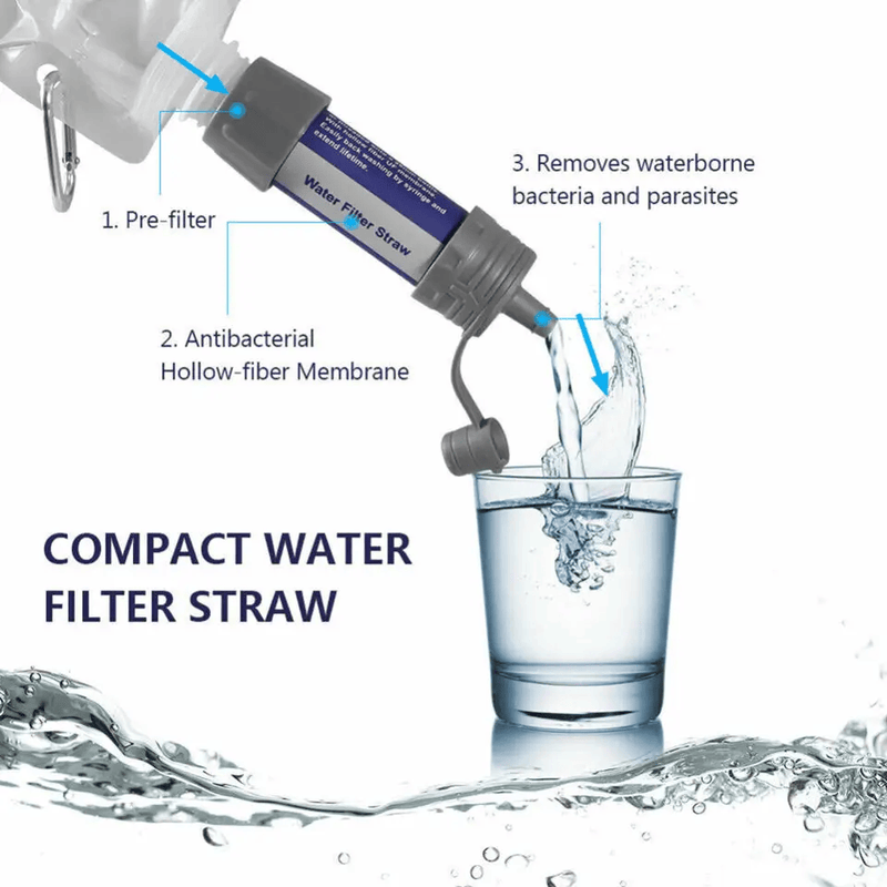 Portable Camping Hiking Mini Water Filter Straw Purifier – view 3