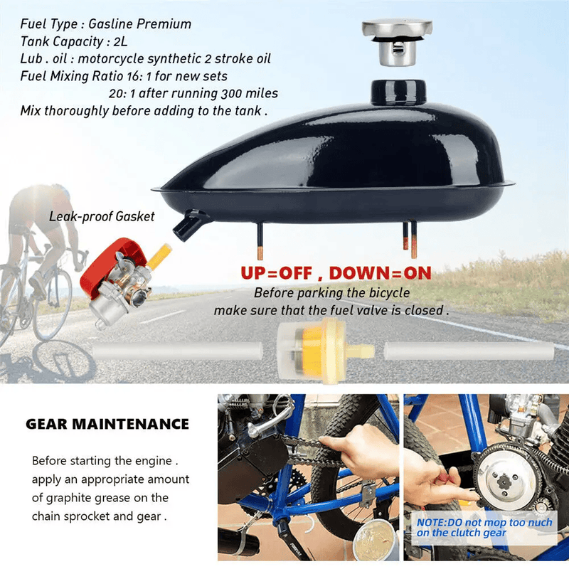80cc Motorised Motorized Bicycle Motor Engine Kit – view 5