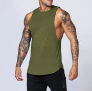 Men's Loose Cotton Sleeveless Singlet – view 22