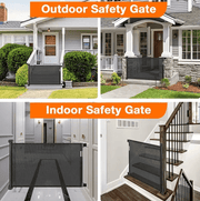 Kiwi Grab Kiwi Grab Baby retractable safety gate Black Baby retractable safety gate Black