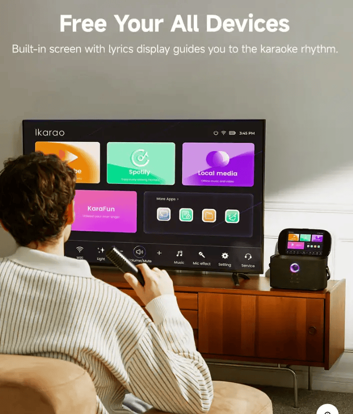 Kiwi Grab Kiwi Grab Ikarao S2 Karaoke Machine System With 8″ Touch Screen Wireless Mic Ikarao S2 Karaoke Machine System With 8″ Touch Screen Wireless Mic