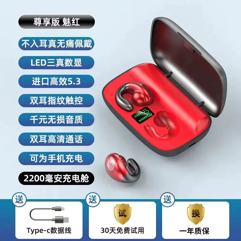 S19 Bone Conduction Wireless Bluetooth Earphones – view 3