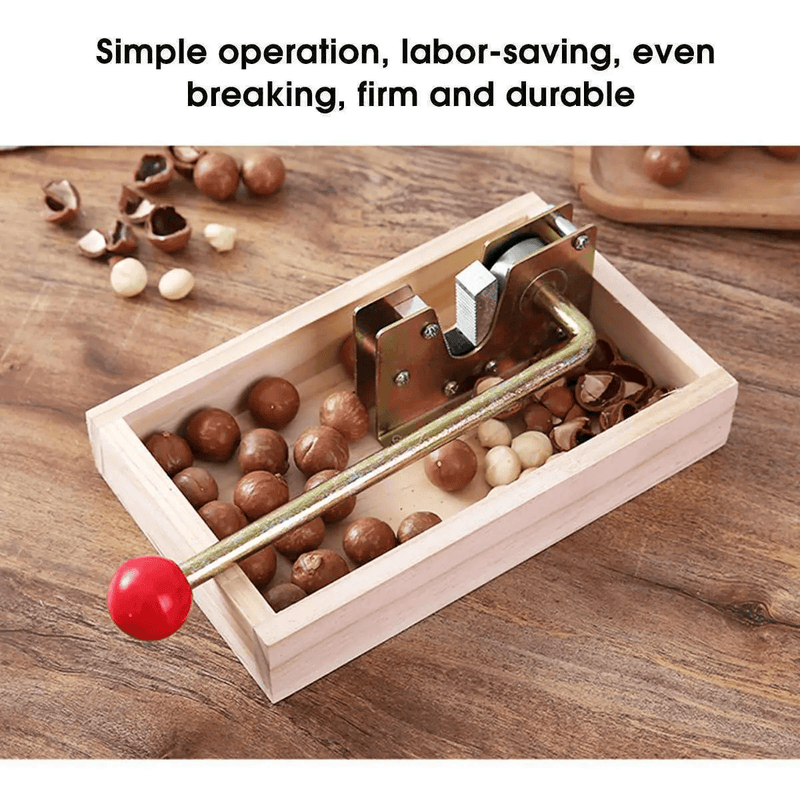 Macadamia Nut Opener And Walnut Cracker With Wooden Box – view 7