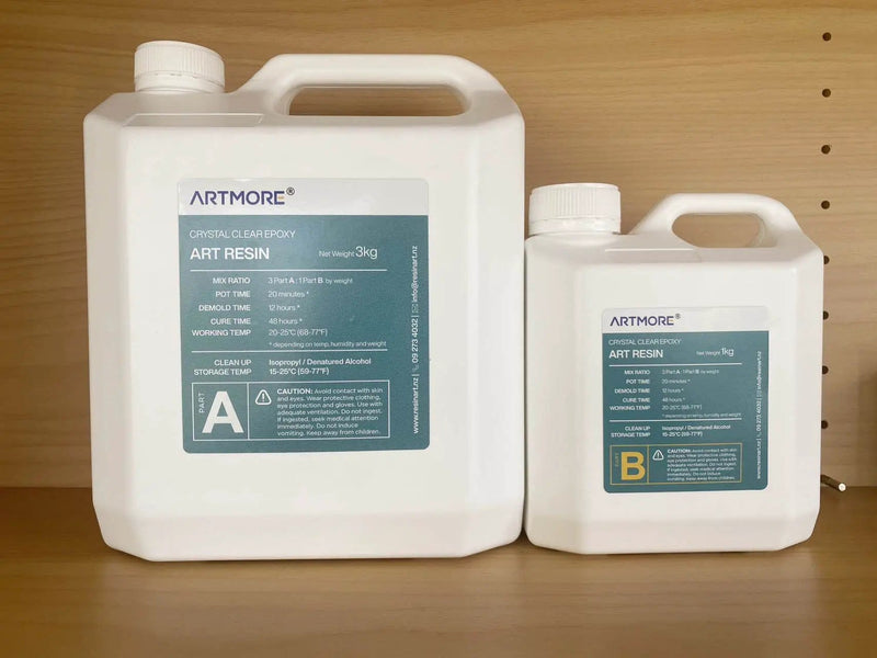Crystal Clear Art Epoxy Resin - 3:1 by Weight 4kg Kit