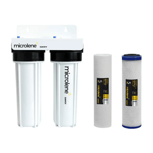 Davey Microlene KAS10AM Whole House Water Filter - 2 Stage Mains, 10" Standard Housings NZ