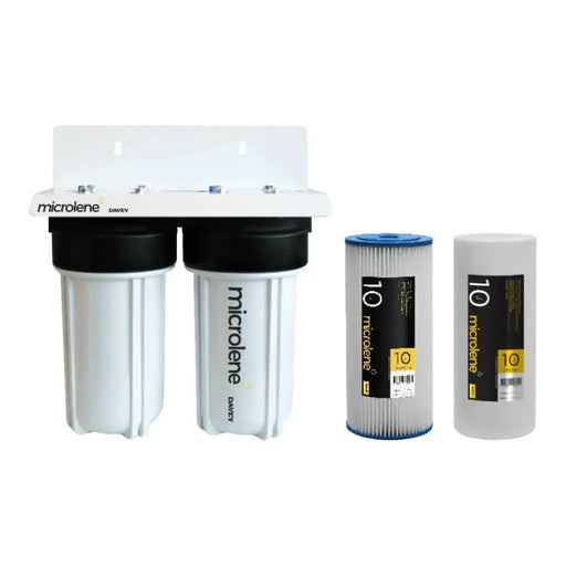 Davey Microlene 10" Jumbo Twin Filter Housing - Rainwater, Mains or Housing Only NZ – view 2