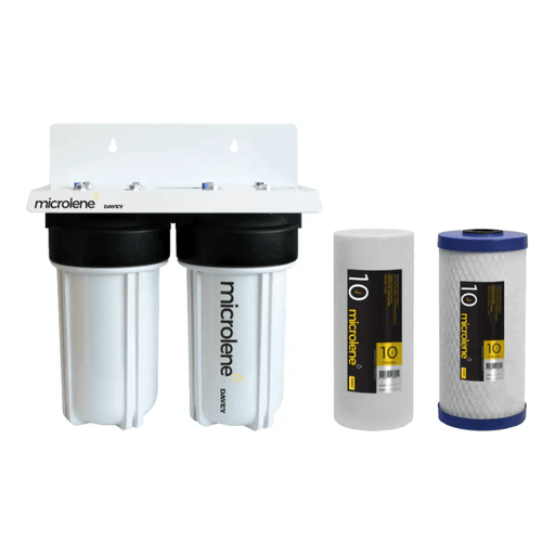 Davey Microlene KAS10JM Whole House Water Filter - 2 Stage Mains, 10" Jumbo Housings NZ – view 1