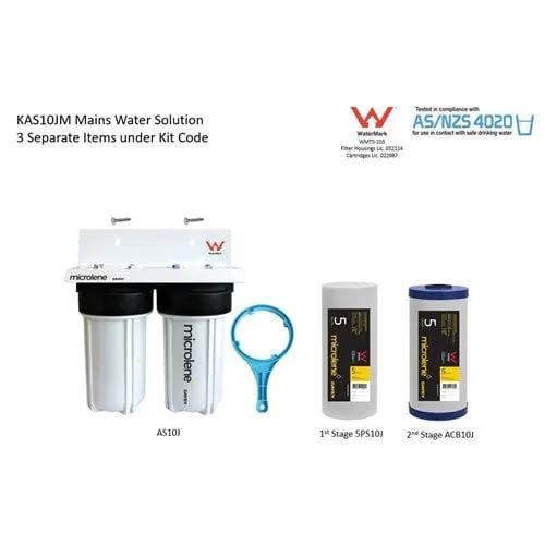 Davey Microlene KAS10JM Whole House Water Filter - 2 Stage Mains, 10" Jumbo Housings NZ – view 2