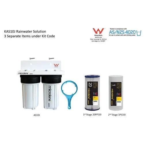 Davey Microlene KAS10J Whole House Water Filter - 2 Stage Rainwater, 10" Jumbo Housings NZ – view 2