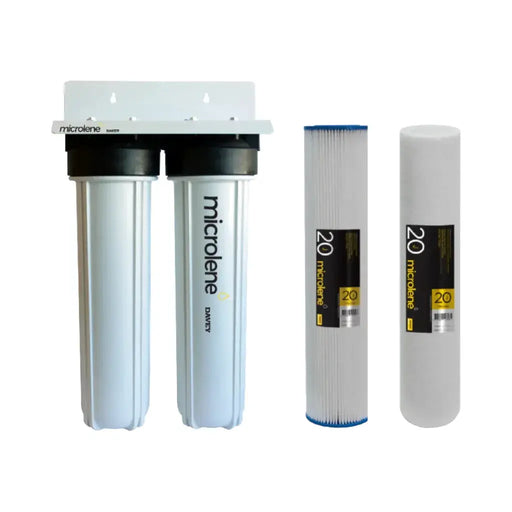 Davey Microlene 20" Jumbo Twin Filter Housing - WaterMark Certified, High Flow, Dual Stage NZ – view 2