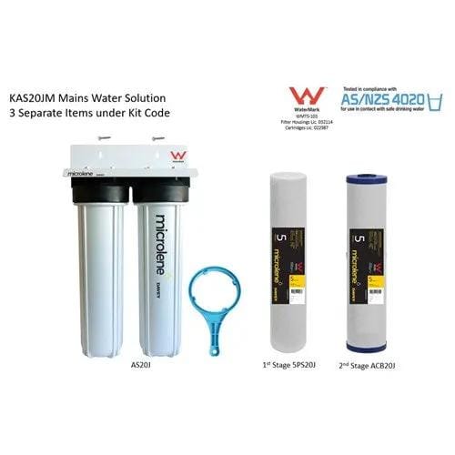 Davey Microlene KAS20JM Whole House Water Filter - 2 Stage Mains, 20" Jumbo Housings NZ – view 2
