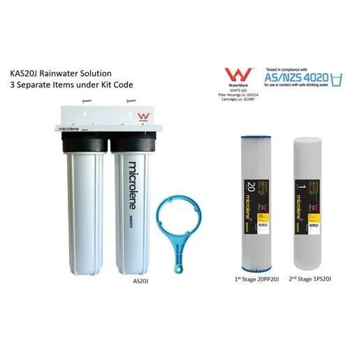 Davey Microlene KAS20J Whole House Water Filter - 2 Stage Rainwater, 20" Jumbo Housings NZ – view 2