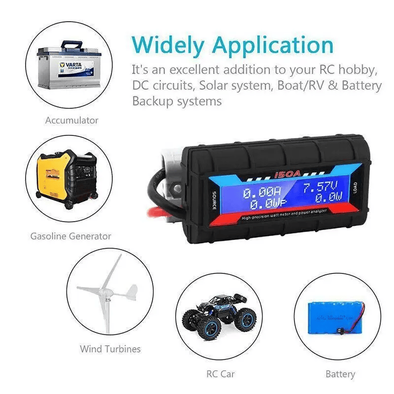 salelink.co.nz Unbranded 150AMP Volt Watt Meter 150AMP Volt Watt Meter | Action Outdoors NZ