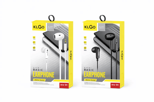 Nest & Stem Homewares Earphones Frankly Cotton KLGO Wired In-Ear Earphones KLGO Wired In Ear Earphones Inline Microphone