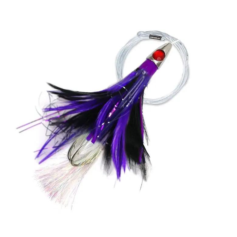 Kilwell Sports Ltd General Pacific Teaser – Rigged- Black/Purple Pacific Teaser Rigged Black Purple Kilwell Tuna Lure