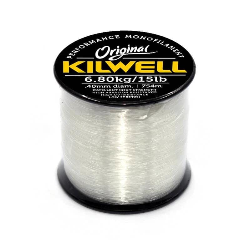 Kilwell Spool Kilwell Mono 1/4 lb Spool Clear Monofilament Kilwell Mono Clear Monofilament Fishing Line