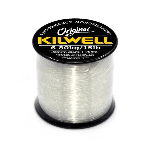 Kilwell Spool Kilwell Mono 1/4 lb Spool Clear Monofilament Kilwell Mono Clear Monofilament Fishing Line