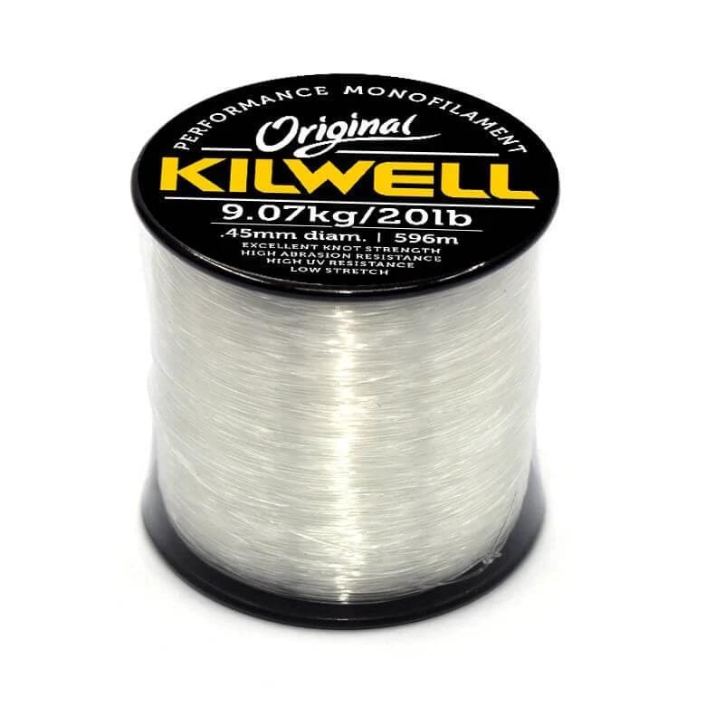 Kilwell Spool Kilwell Mono 1/4 lb Spool Clear Monofilament Kilwell Mono Clear Monofilament Fishing Line