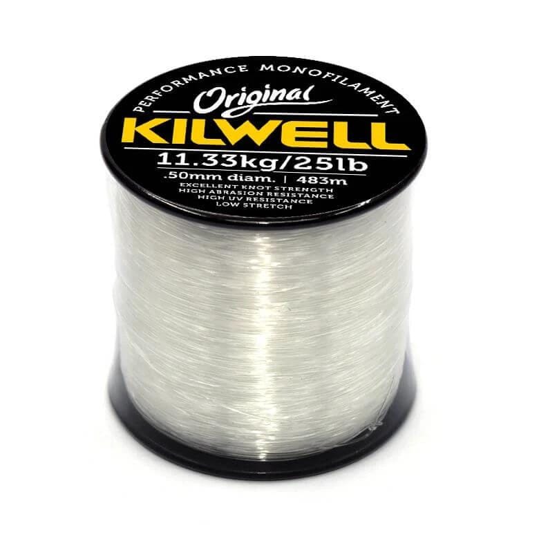 Kilwell Spool Kilwell Mono 1/4 lb Spool Clear Monofilament Kilwell Mono Clear Monofilament Fishing Line