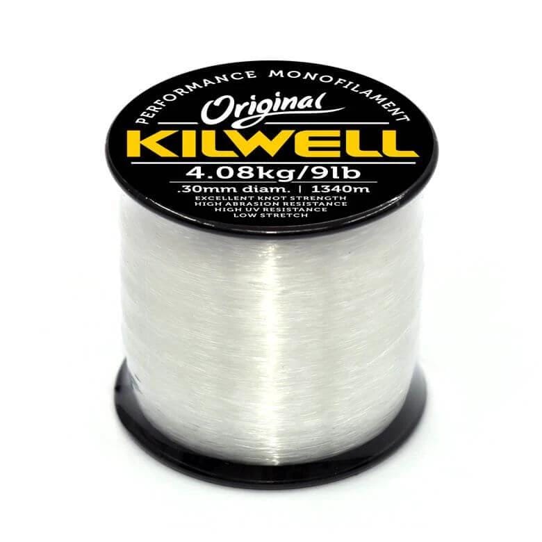 Kilwell Spool Kilwell Mono 1/4 lb Spool Clear Monofilament Kilwell Mono Clear Monofilament Fishing Line