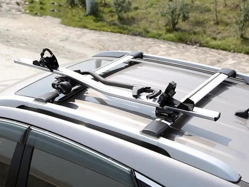 Loveliving Car Rack Car Roof Bike Rack, Bike Carrier-Silver Car Roof Bike Rack Aluminium Frame Holder
