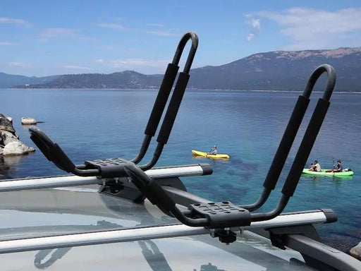 Loveliving Car Rack Kayak Carrier Roof Rack Loveliving Fixed J Style Kayak Carrier for Roof Rack