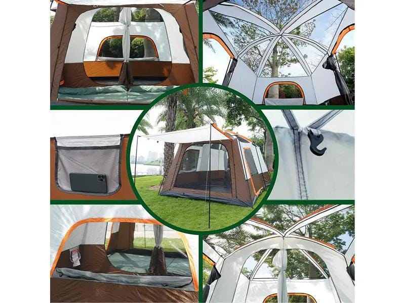Loveliving Outdoor & Camping 6-10 Person Camping tent 430*305cm Large Family Camping Tent 6 To 10 Person 430x305cm