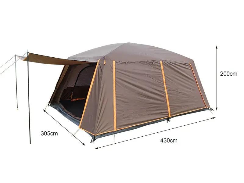 Loveliving Outdoor & Camping 6-10 Person Camping tent 430*305cm Large Family Camping Tent 6 To 10 Person 430x305cm