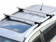Loveliving Universal Black Roof Rack Cross Bar - 2 Bars Kit-Silver Universal Roof Rack Cross Bars Kit 2 Bar Set Silver