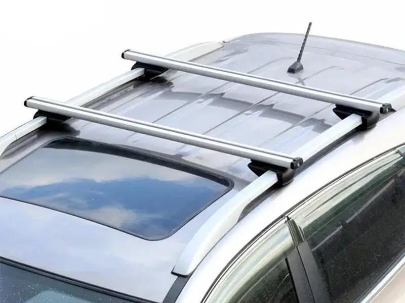 Loveliving Universal Black Roof Rack Cross Bar - 2 Bars Kit-Silver Universal Roof Rack Cross Bars Kit 2 Bar Set Silver