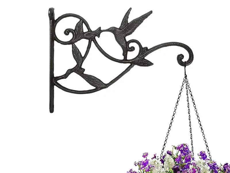 Loveliving 2 Set Cast Iron wall Hanging Plants Hook 2 Set Cast Iron wall Hanging Plants Hook
