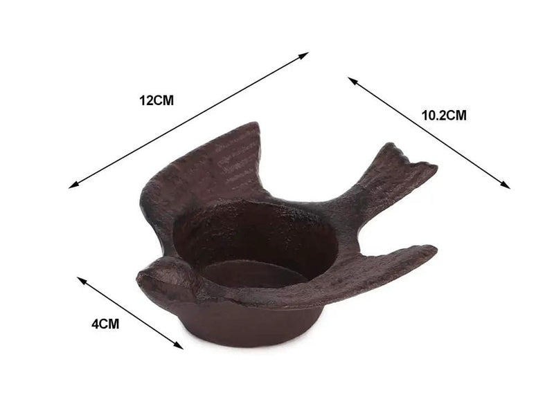 Loveliving Furniture Cast Iron Retro Birds Candle Holder (Set of 2) Cast Iron Retro Birds Candle Holder (Set of 2)