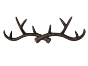 Loveliving Furniture Cast Iron Deer Antlers Coat Rack Key Holder Cast Iron Deer Antlers Coat Rack Key Holder