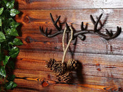 Loveliving Furniture Cast Iron Deer Antlers Coat Rack Key Holder Cast Iron Deer Antlers Coat Rack Key Holder
