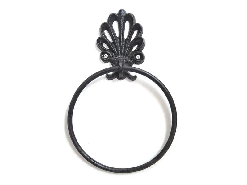 Loveliving Furniture Cast Iron Towel Ring Retro Towel Rack Cast Iron Towel Ring Retro Towel Rack