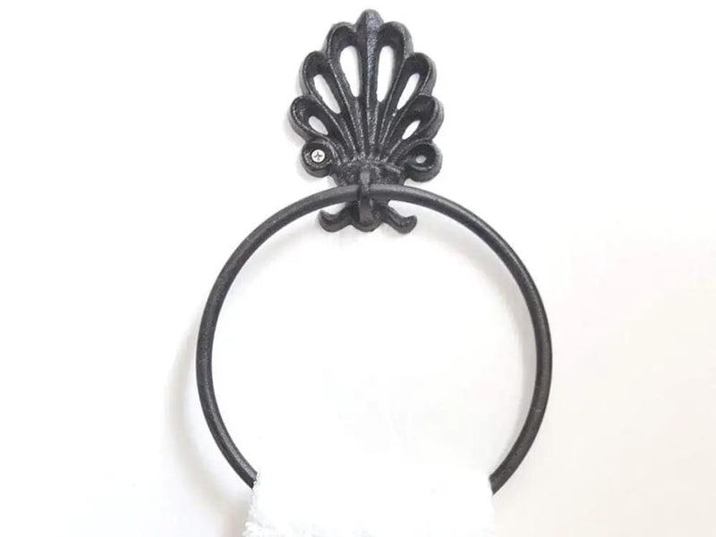 Loveliving Furniture Cast Iron Towel Ring Retro Towel Rack Cast Iron Towel Ring Retro Towel Rack