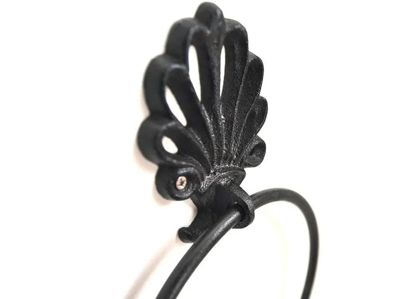 Loveliving Furniture Cast Iron Towel Ring Retro Towel Rack Cast Iron Towel Ring Retro Towel Rack