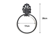 Loveliving Furniture Cast Iron Towel Ring Retro Towel Rack Cast Iron Towel Ring Retro Towel Rack