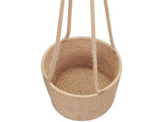 Loveliving 2 Pcs Jute Rope Hanging Planter Woven Plant Basket 2 Pcs Jute Rope Hanging Planter Woven Plant Basket