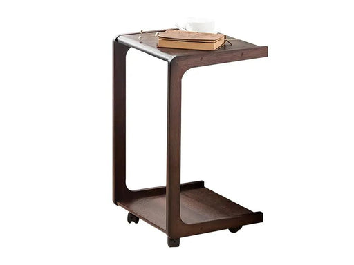 Solid Wood C Shaped End Table / Side Table / Bedside table – view 1