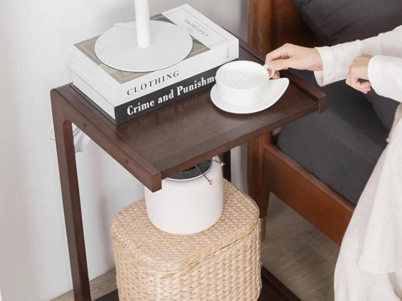 Solid Wood C Shaped End Table / Side Table / Bedside table – view 4