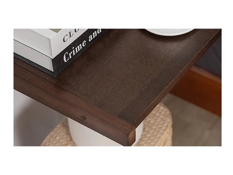 Solid Wood C Shaped End Table / Side Table / Bedside table – view 7