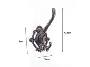 Loveliving Furniture Cast Iron Wall Mounted Coat Hooks (Set of 3) Cast Iron Wall Mounted Coat Hooks (Set of 3)